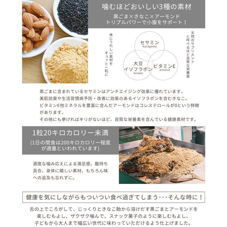黒ごまきなこ + アーモンド □キャンディ ナッツ セサミン