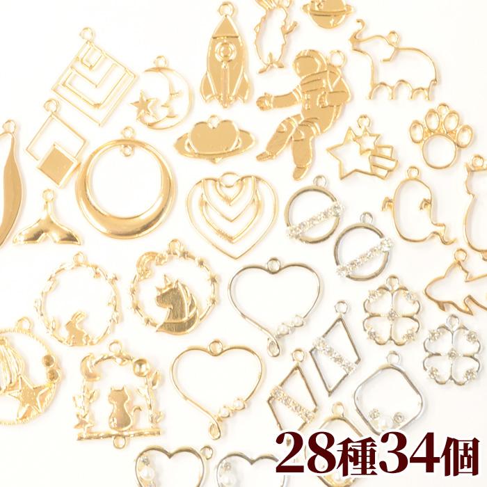 MY mama カン付き レジン 枠 アソート 28種 計34個 ゆうパケット送料