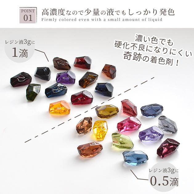 MY mama 単品 高濃度 レジン 着色剤 クリアカラー クルール 10g 全12色