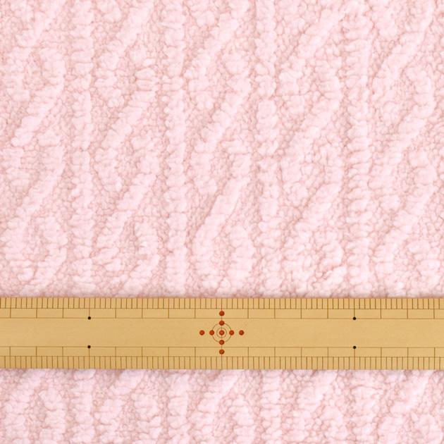 MY mama 生地 布 片面 ジャガード ボア ニット 幅広 約160cm モコラ
