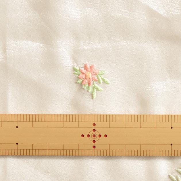 MY mama ワイド幅 プリムメモリー オーガンジー 生地 刺繍 フラワー