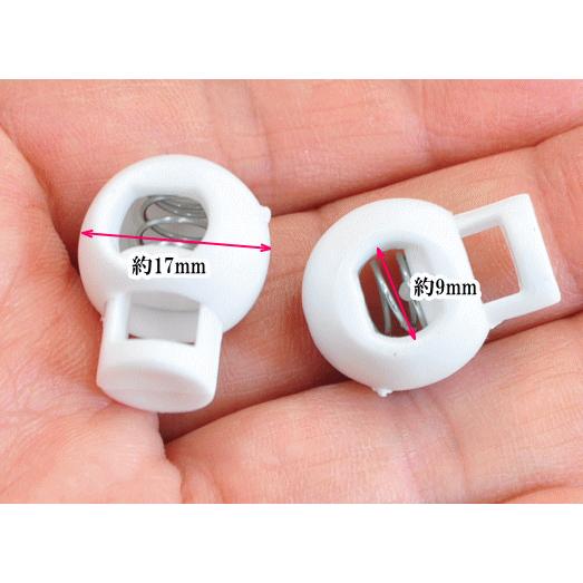 MY mama コードストッパー 17ミリ20個 □ 紐止め ハンドメイド