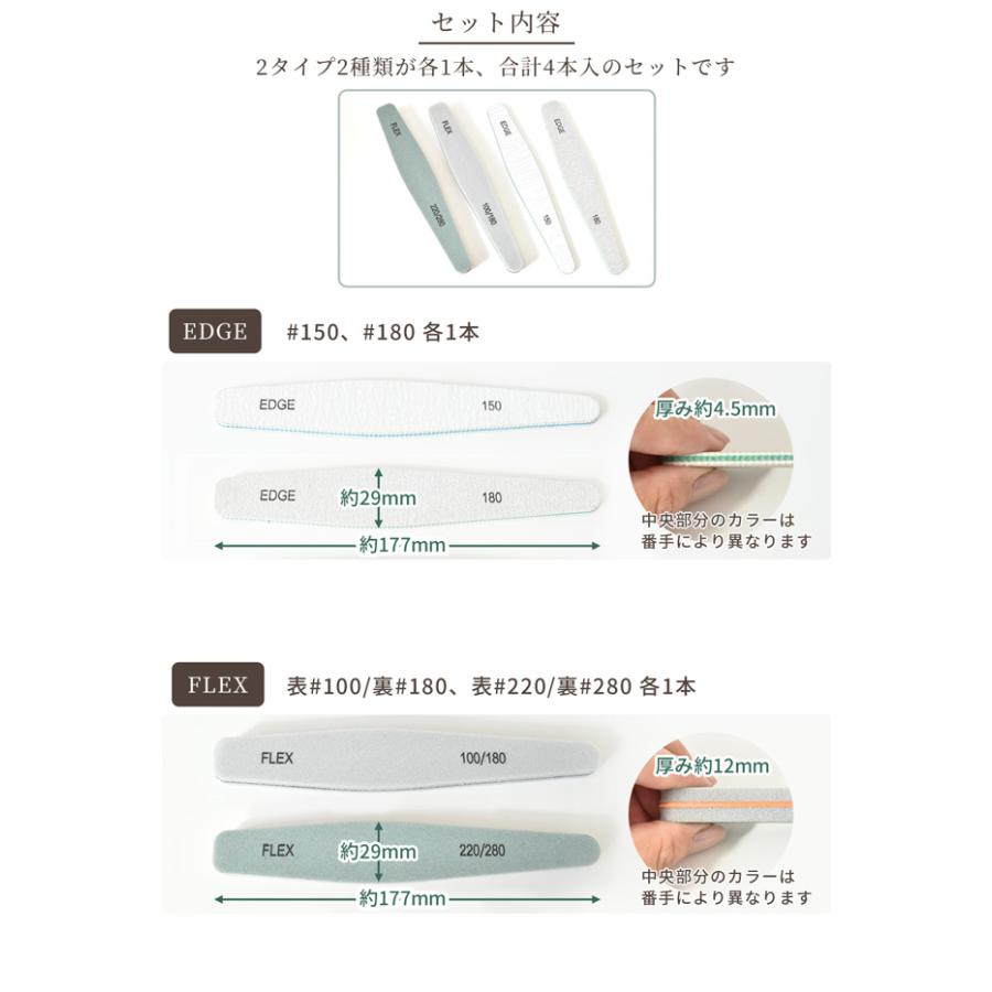 MY mama クラフトやすり 4本セット 100〜280番手 □ ファイル やすり