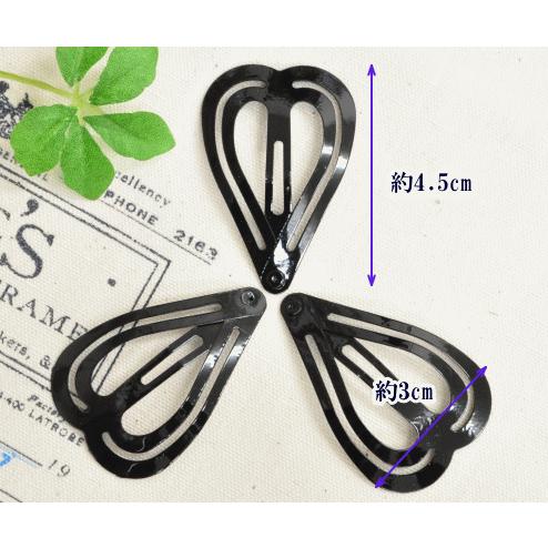 【145】リバティプリント使用　ハンドメイド　ハートパッチンピン　ヘアピン　2個 145】リバティプリント使用ハンドメイドハートパッチンピン