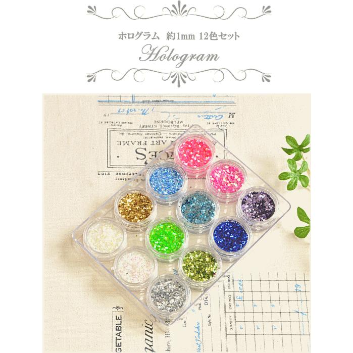 ホログラム 丸 約1mm 12色アソートセット ハンドメイド 手芸 手作り ガラスドーム ジェル ネイル ケース キット スマホケース レジン デコ 手作り工房 Mymama Paypayモール店 通販 Paypayモール