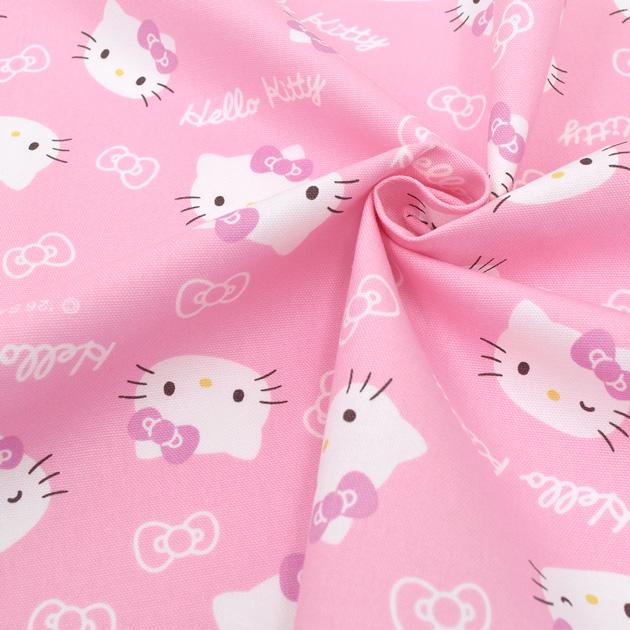 KIYOHARA 生地 布 布地 SANRIO オックス 可愛い ハローキティ フェイス