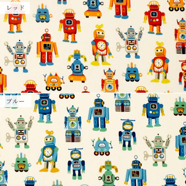 生地 布 布地 未晒コットン オックス ヴィンテージ ロボット