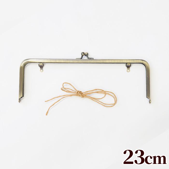 MY mama 御朱印帳用 がま口 口金 約23cm □ 金古美 ガマ口 がま口金具