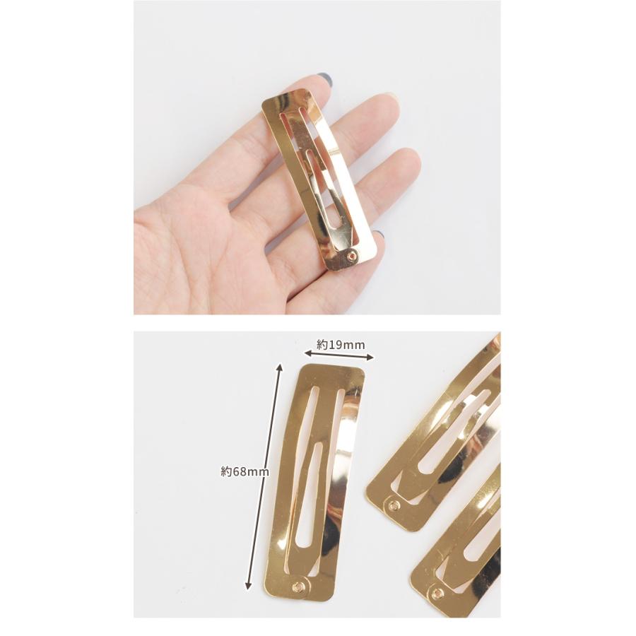 MY mama 【少々難あり】スクエア メタル パッチンピン 3個 68mm MY mama 【少々難あり】スクエア メタル パッチンピン 3個 68mm