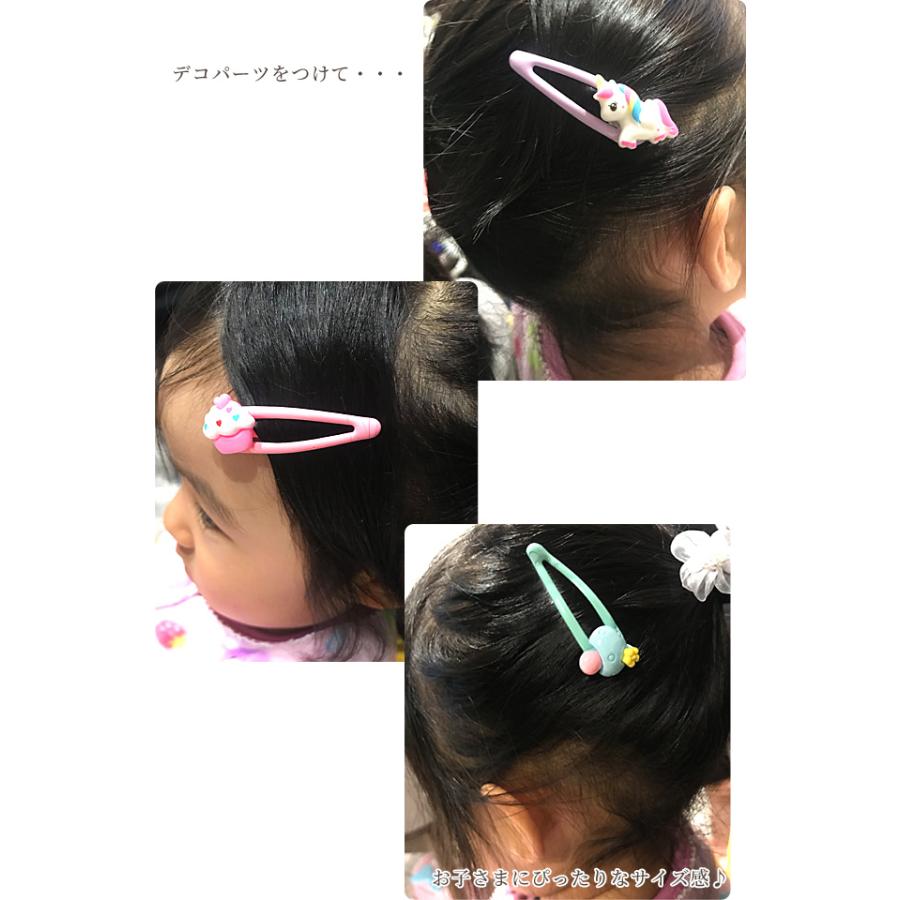 MY mama ぷっくり 台座付き パッチンピン 6個入 □ 台座 ミルキー デコ