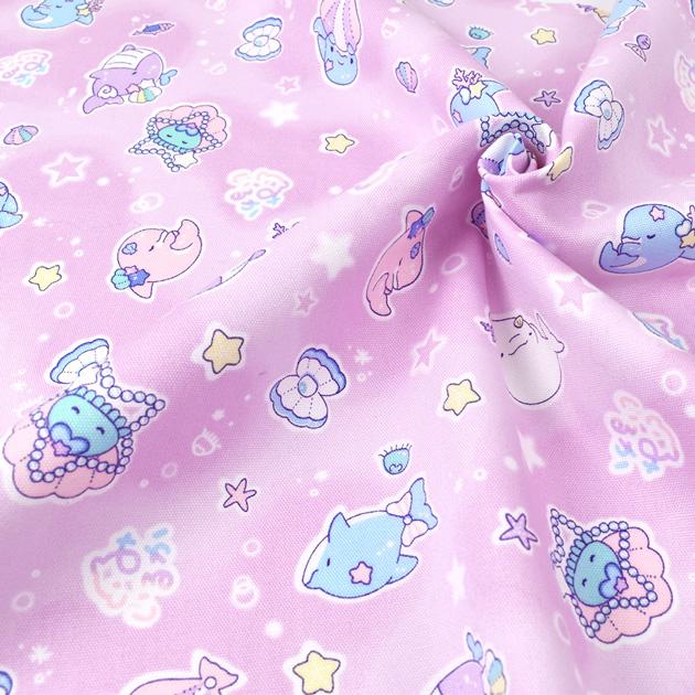 オックス 生地 ゆるふわ 可愛い ゆるいるか □ みいるか キャラクター