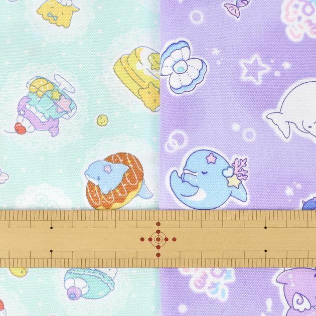 オックス 生地 ゆるふわ 可愛い ゆるいるか □ みいるか キャラクター