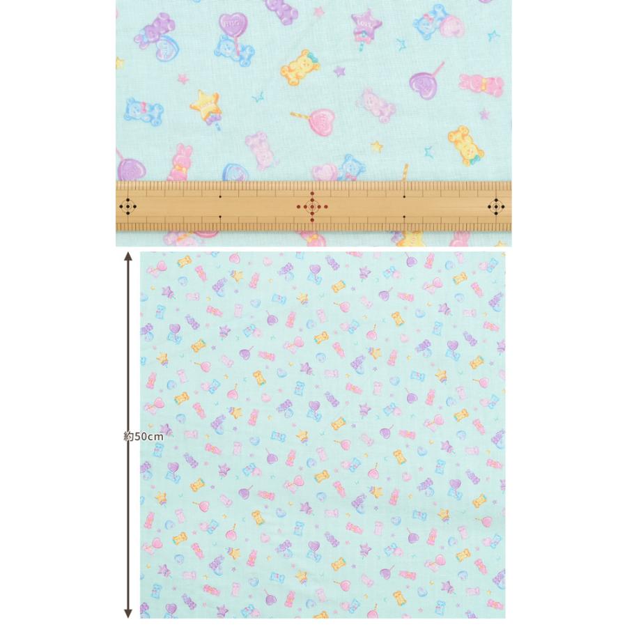 完売しました ダブルガーゼ 生地 グミ キャンディ お菓子 スイーツ くま うさぎ かわいい ゆめかわ ガーゼ Wガーゼ マスク スタイ ハンカチ 手作り工房 Mymama Paypayモール店 通販 Paypayモール