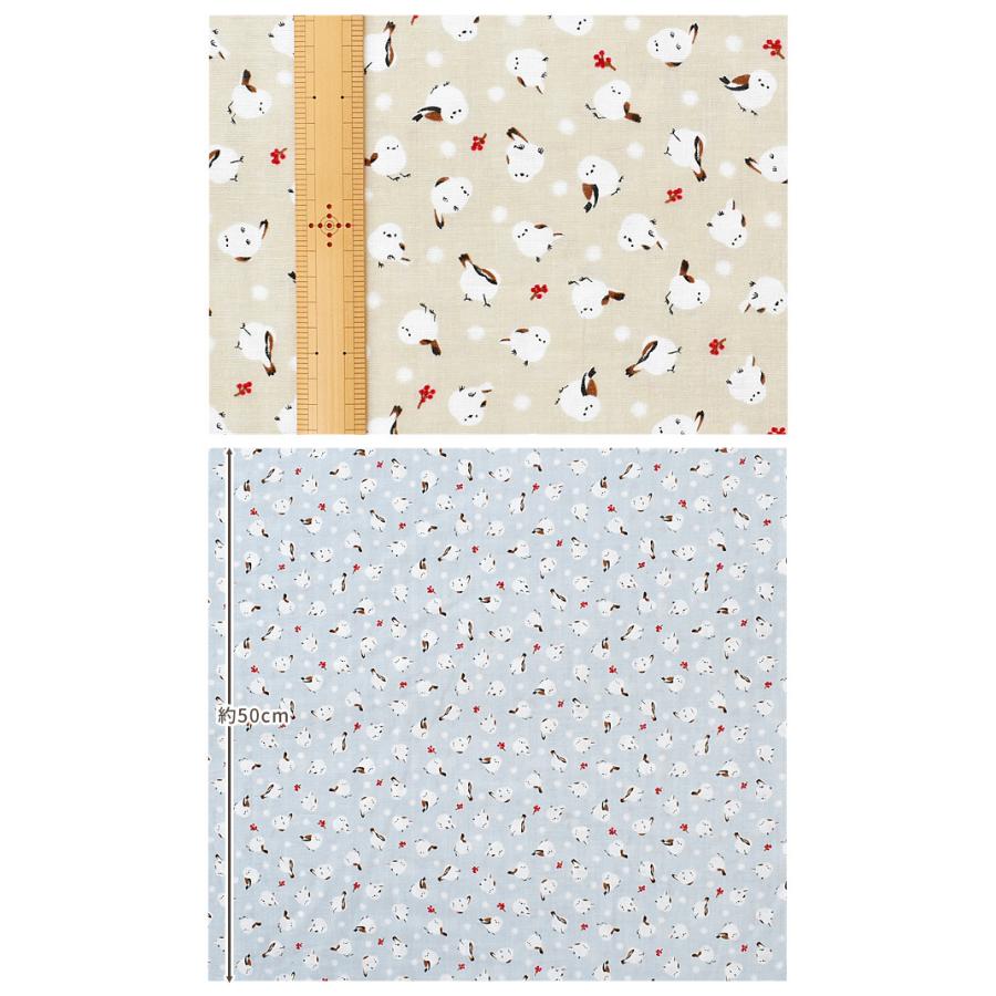 ダブルガーゼ 生地 シマエナガ と ナナカマド 鳥 バード 可愛い ガーゼ バッグ パジャマ ワンピース おくるみ ハンドメイド 手芸 手作り 手作り工房 Mymama Paypayモール店 通販 Paypayモール