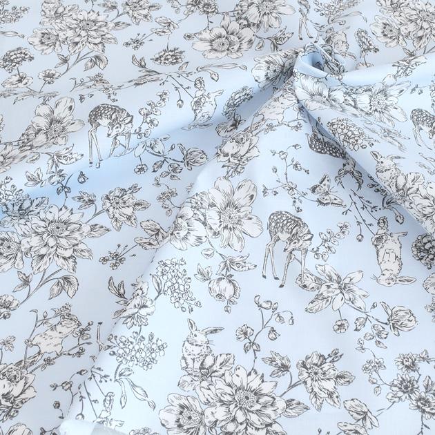 生地 布 布地 シーチング エレガンス フラワー アニマル □ 花柄
