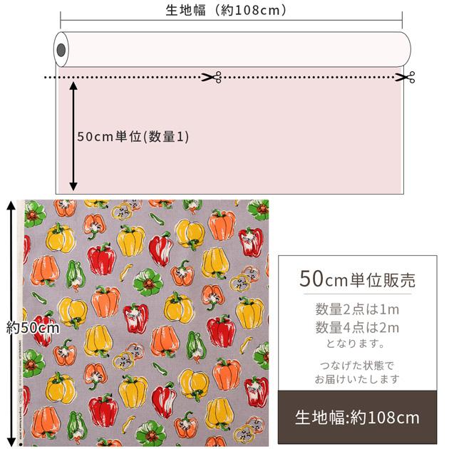 生地 布 布地 北欧の森 綿麻 キャンバス おしゃれ 可愛い パプリカ 