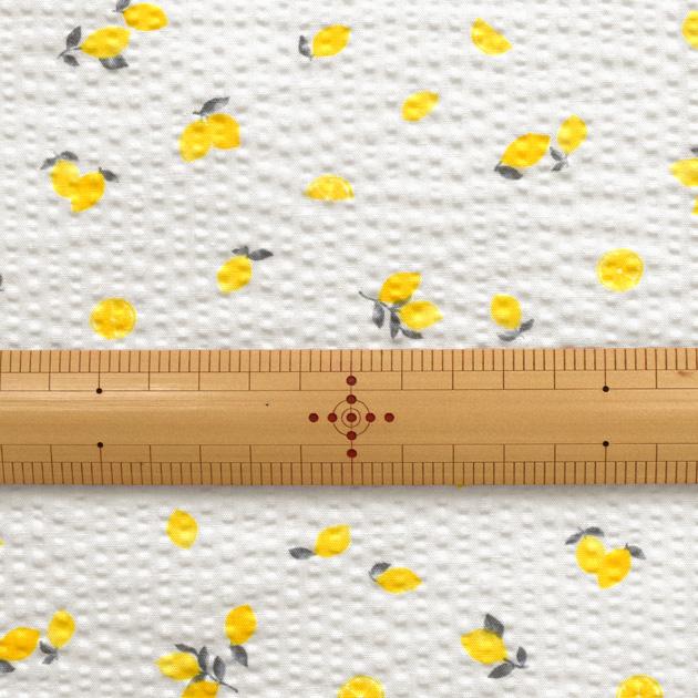 KIYOHARA 生地 布 布地 リップル生地 プチレモン □ フルーツ 果物