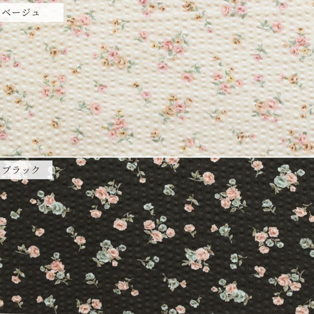 KIYOHARA 生地 布 布地 リップル生地 タイニー ローズ □ 花柄