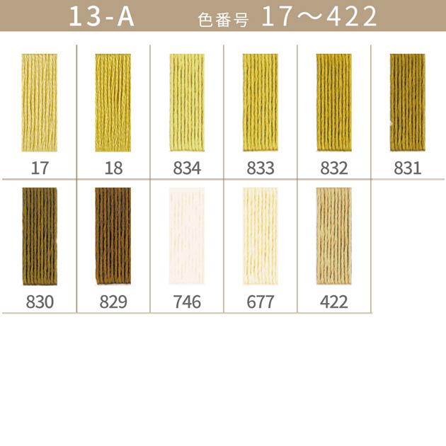 全500色 DMC 刺繍糸 25番 1カセ 8m 13-A 17〜422 11色 □ 117 コットン