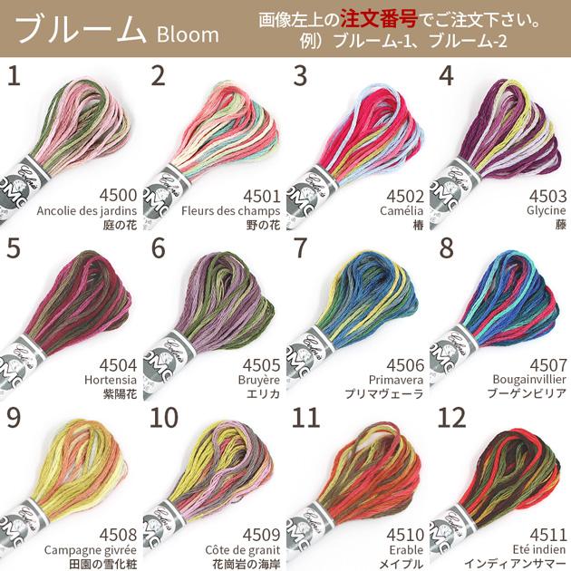 DMC 刺繍糸 Coloris コロリ 25番 1かせ 8m 全24色 □ マルチカラー