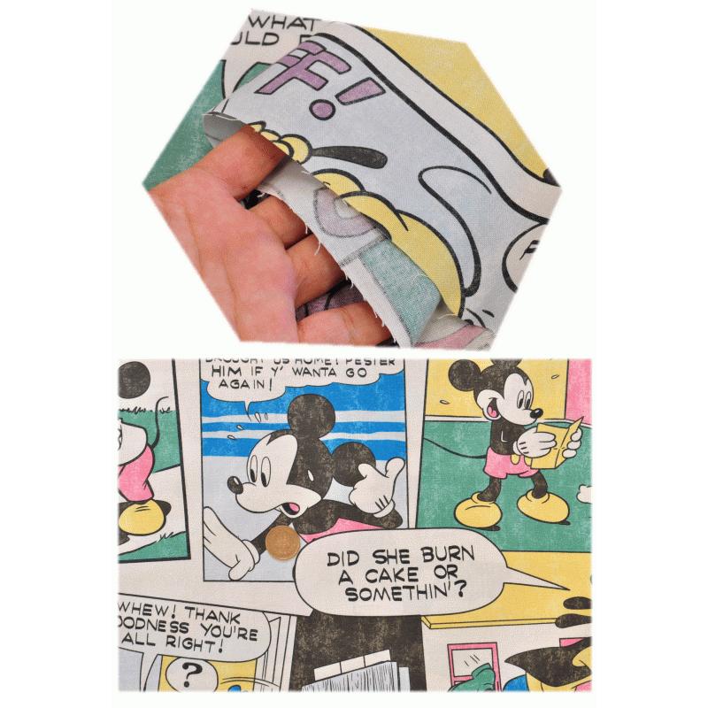 Kokka シーチング生地 ミッキーマウス ヴィンテージ風の加工 ハンドメイド 手芸 手作り 入園 入学 プリント 布 ディズニー アメコミ 手作り工房 Mymama Paypayモール店 通販 Paypayモール