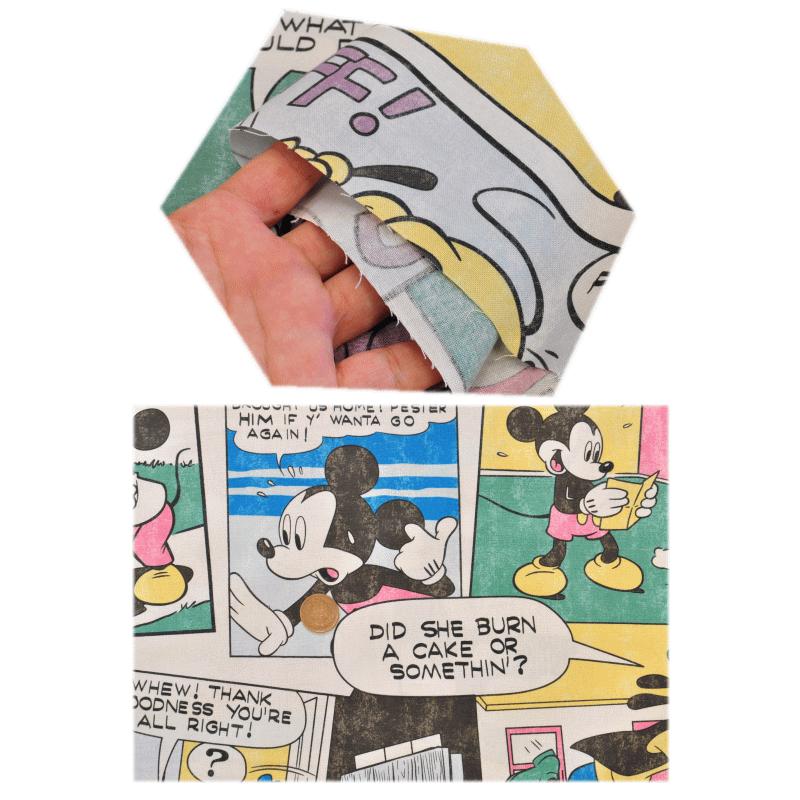 シーチング生地 ミッキーマウス ヴィンテージ風 □ キャラクター KOKKA