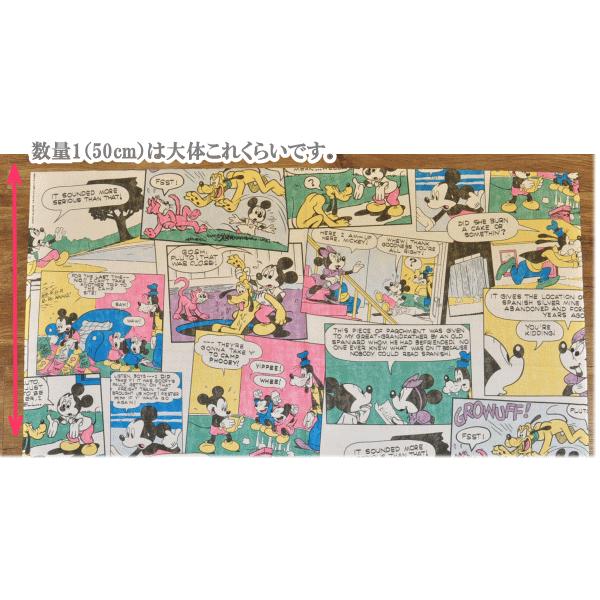 シーチング生地 ミッキーマウス ヴィンテージ風 □ キャラクター KOKKA