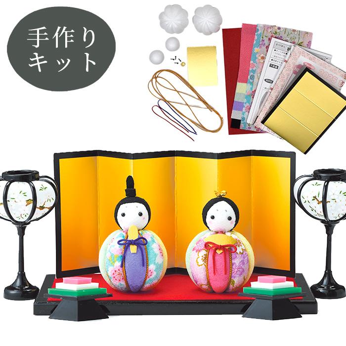 Panami 手作りキット 雛てまり HM-31 □ ひな祭り 金屏風 もうせんり
