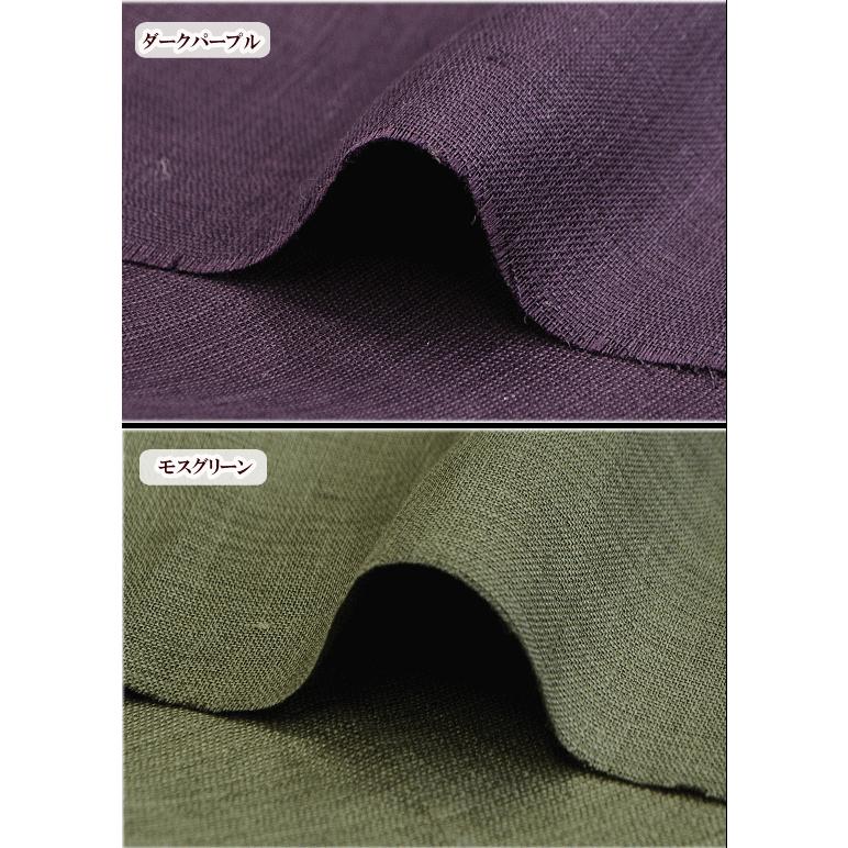 MY mama 生地 リネン 麻 100% 無地 ダブルガーゼ 布 おしゃれ 夏