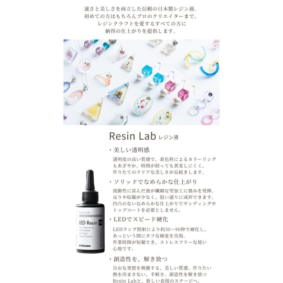 KIYOHARA レジン液 LED 100g ハード 日本製 透明度 Mymama 清原