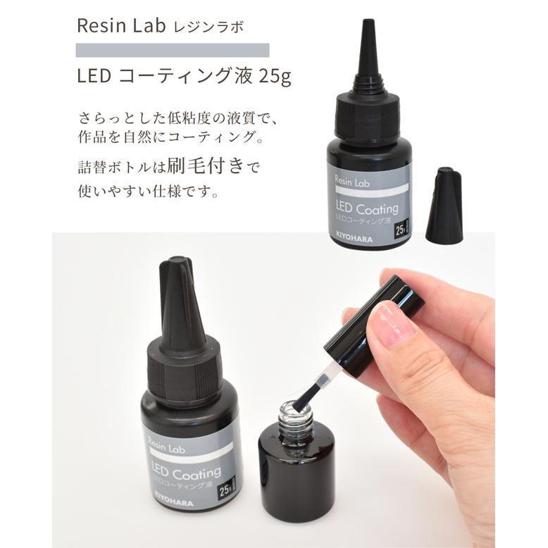 KIYOHARA レジン LED コーティング液 詰替用 刷毛付ボトル付 清原 ラボ