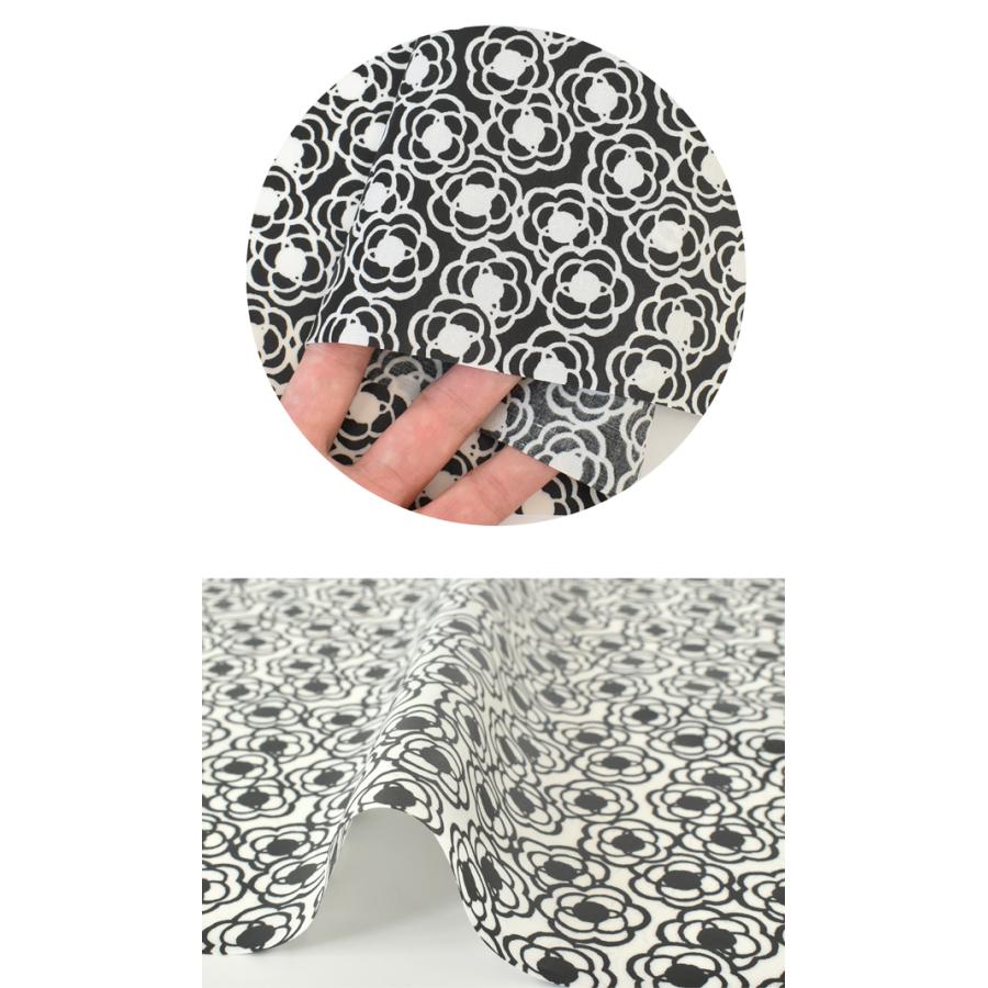 生地 布 つや消しラミネート う早この布 ミニ カメリア □ ブロード