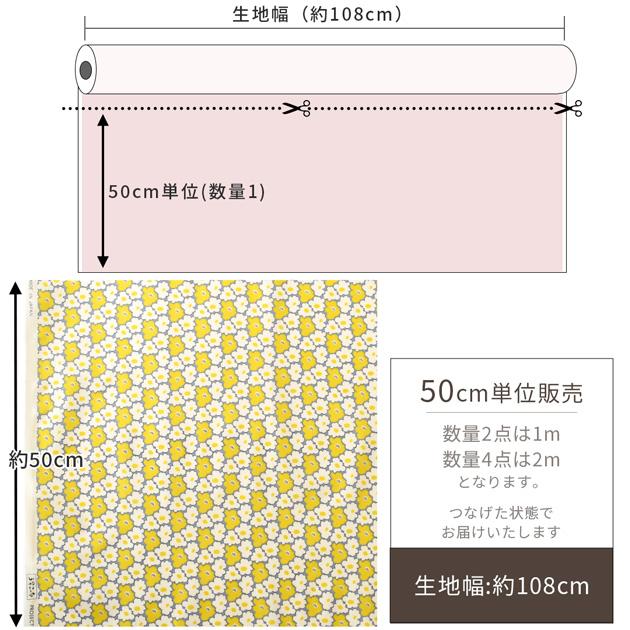 生地 布 布地 う早この布 つや消し ラミネート ミニモモ花 □ フラワー
