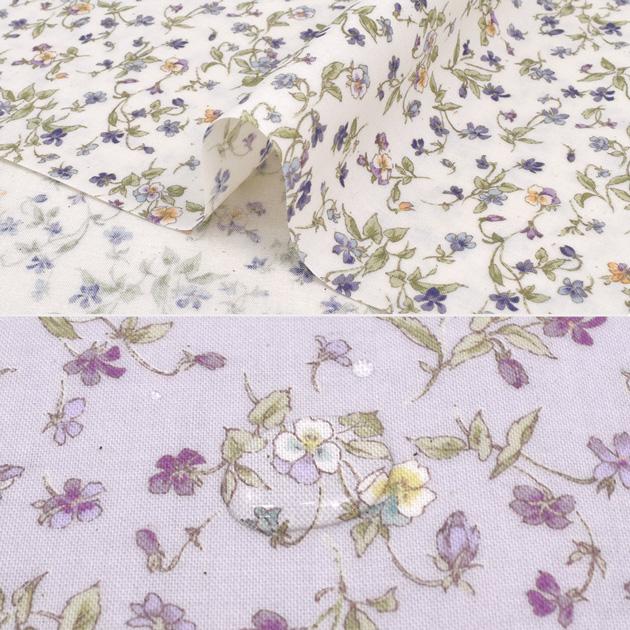 生地 つや消し ラミネート 上品 ヴァイオレット □ SEVENBERRY 花柄
