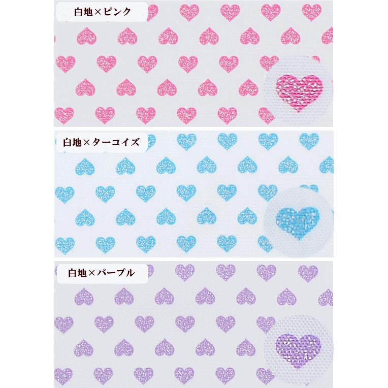 生地 布 オックス ラメ入り リトルハート □ ハンドメイド 手芸 手作り