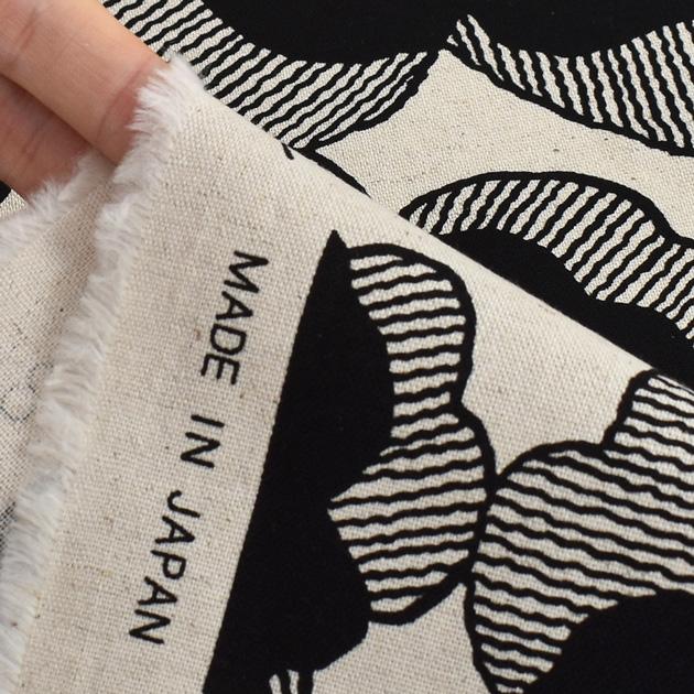 生地 布 綿麻キャンバス う早この布 ザフラ □ 花柄 北欧 ナチュラル