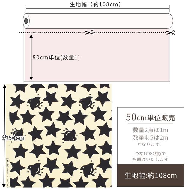 生地 布 布地 う早この布 10番キャンバス 星とちどり □ オシャレ