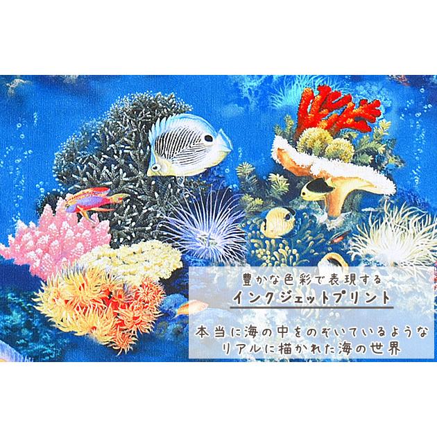 正規品販売 Kokka シーチング 生地 海の世界 インクジェットプリント 海 アクアリウム 魚 サンゴ バッグ インテリア 入園 入学 手芸 手作り 8円 Aynaelda Com