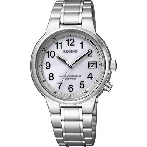 喜ばれる誕生日プレゼント 腕時計 シチズン レグノ シルバー KL8-112-93 ペアモデル スタンダード ソーラーテック電波 腕時計
