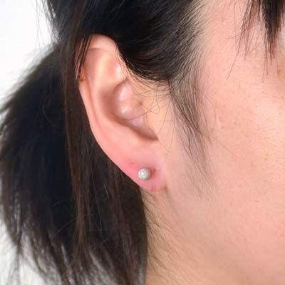 今ならほぼ即納 セカンドピアス 1ペ 太さ0 9mm長さ10mm ピアス芯幅太タイプ 5mm K18wgホワイトゴールドフラッシュボールピアス 軸太 18金 ピアス Pathwaysfl Org