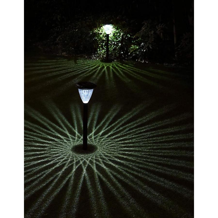 国内在庫】 美しい幾何学模様の灯り GWSOLAR ソーラー 30ルーメン・ホワイト色・配線・電気工事不要・自動点灯・8時 ガーデンライト5個組、明るさ  LEDガーデンライト