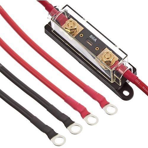 交換無料 インバーター保護用ヒューズ付ケーブル Sp700 124 224ヒューズ ホルダー ケーブル 赤黒各2m 端子セット 圧着済 Rohs対 海外正規品 Www Doctor Plan Com