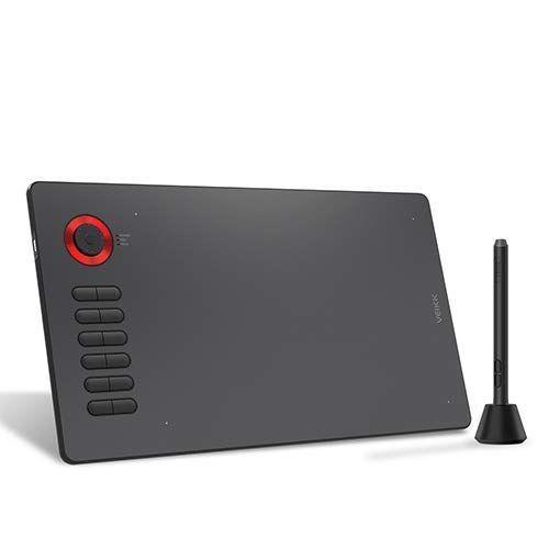 超安い 使いやすいペンタブイラスト Veikk A15pro レッド ペンタブレット 在宅勤務 オンライン会議 テレ