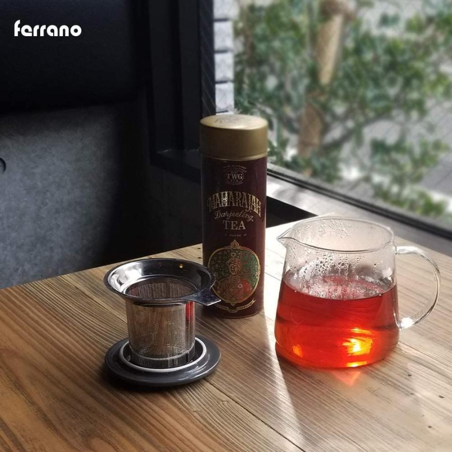 Ferrano(フェラーノ) ティーポット 600ml 茶こし置き ホワイト｜my-market｜06