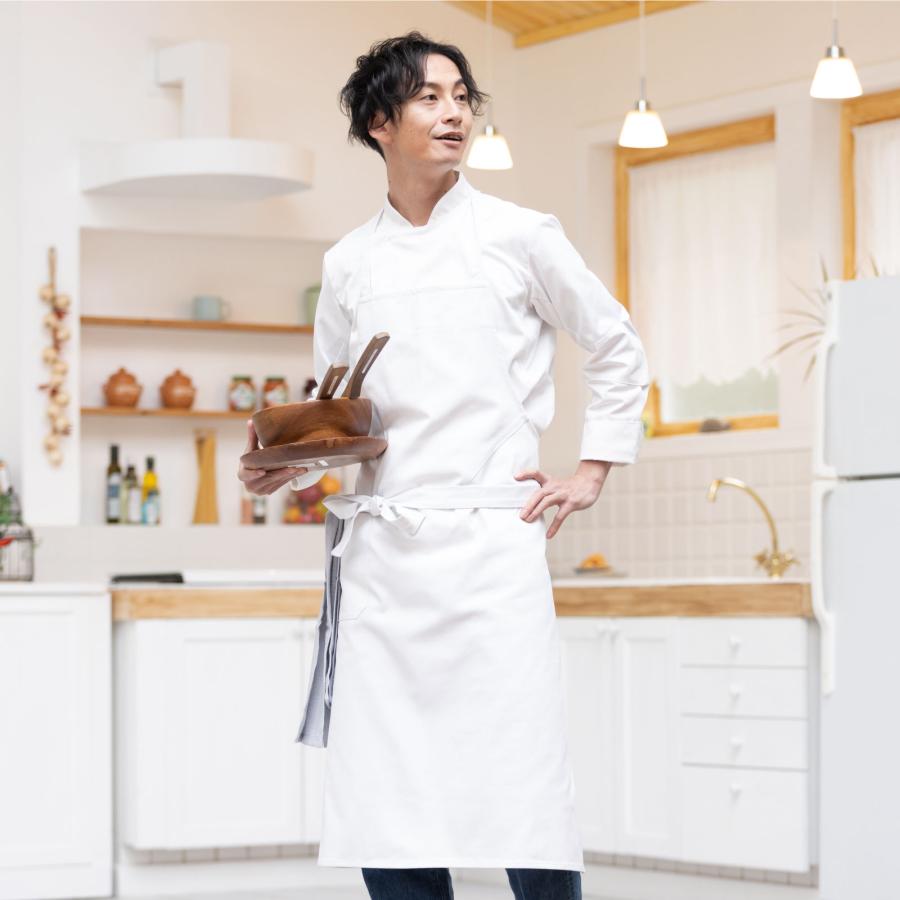 大判・ホワイト・胸当てエプロン「ブリオ」Chef Works® — Chef Works