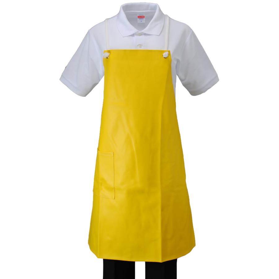 エプロン ビニール カラー 前掛 防水 レザー風 保育園 イベント 給食