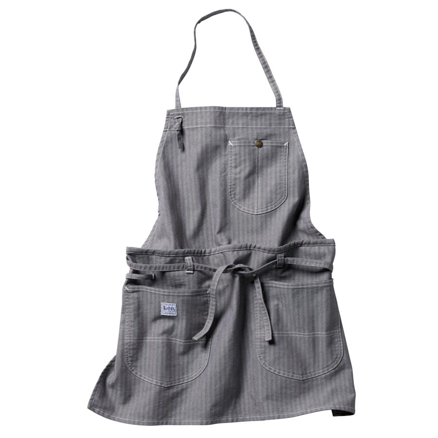 【新品未使用】LEE エプロン ヒッコリー【タグ付き】 Lee 胸当てエプロン デニム ヒッコリー LCK79003 男女兼用 飲食