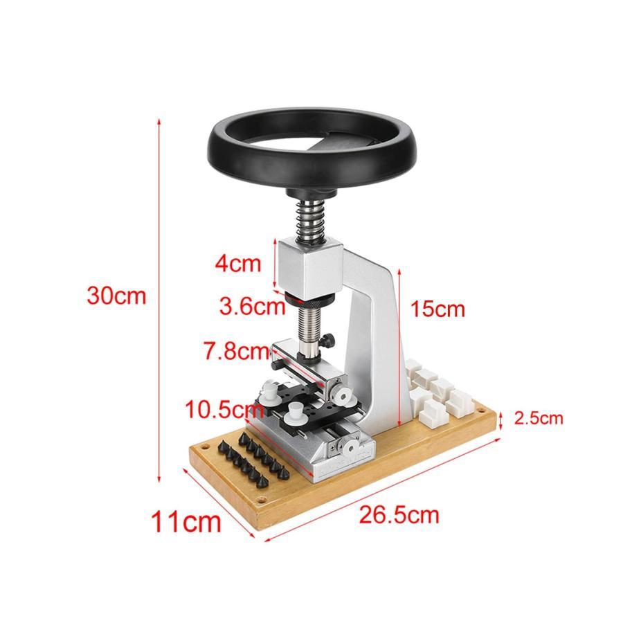 時計修理ツール 5700時計ケースオープナー 6つの溝付きダイとアダプター 腕時計工具 時計ケースリムーバー 高効率 調整可能 ロレックスとチューダー用 スクリュ｜mya-bussan｜03