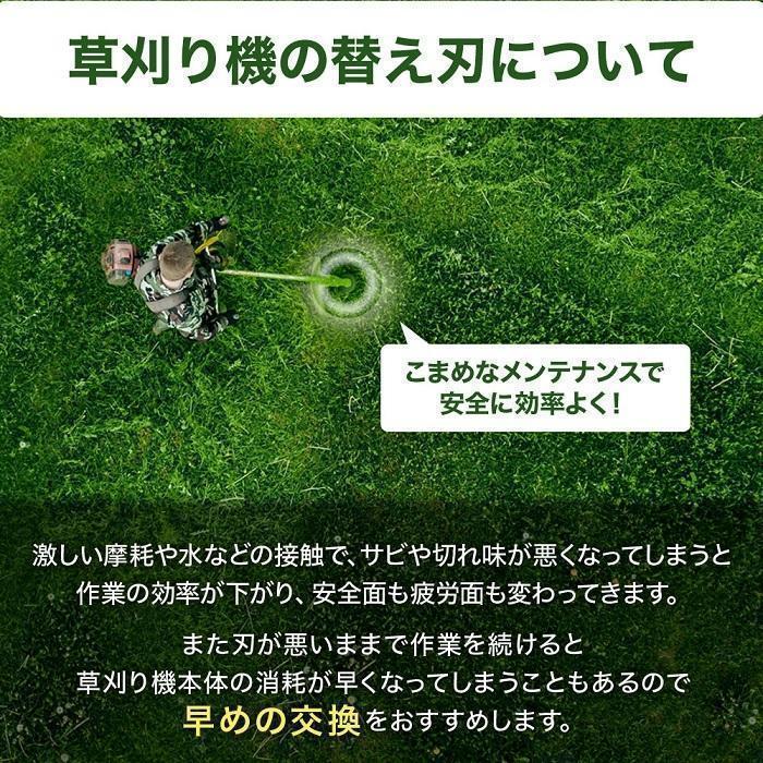 チップソー 替刃 刈払機 刃 10枚セット 230mm 刈払い機 部品 草刈機 替え刃 カッター 手入れ 園芸 ガーデニング アタッチメント｜mya-bussan｜03