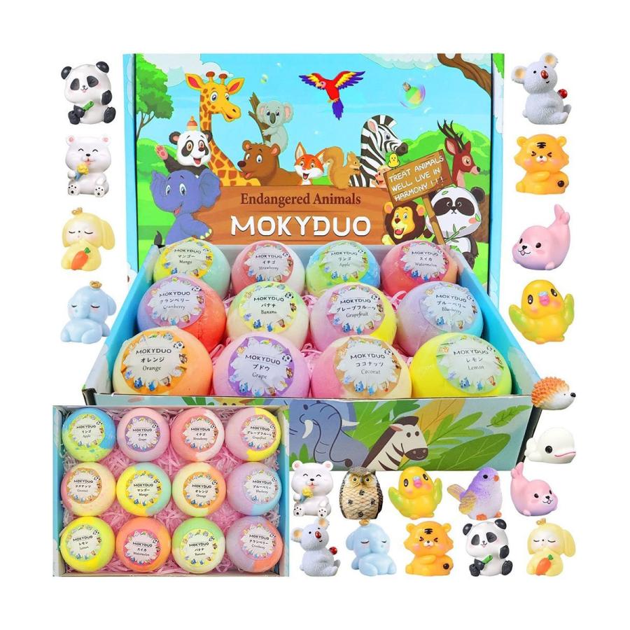 MOKYDUO バスボム こども 炭酸 入浴剤 子供 ギフトセット お風呂 知育 おもちゃ 誕生日 プレゼント 人気　モキドゥオ | 